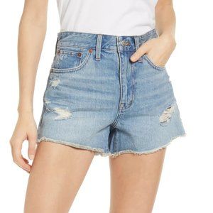 NWT Madewell Relaxed Denim Shorts (deconstructed/ripped)